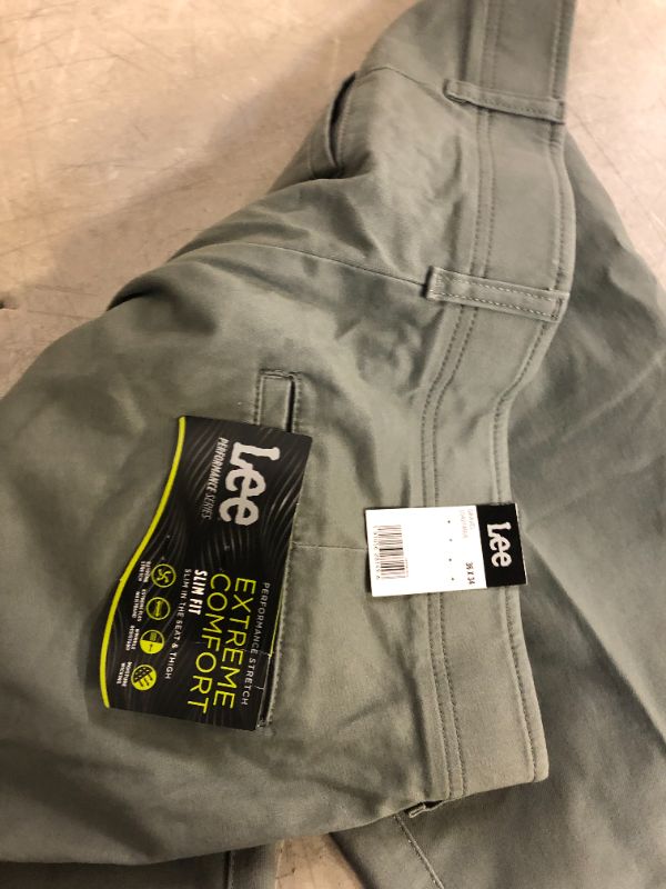 Photo 3 of Men's Lee® Performance Series Extreme Comfort Khaki Slim-Fit Flat-Front Pants Size: 36X34
