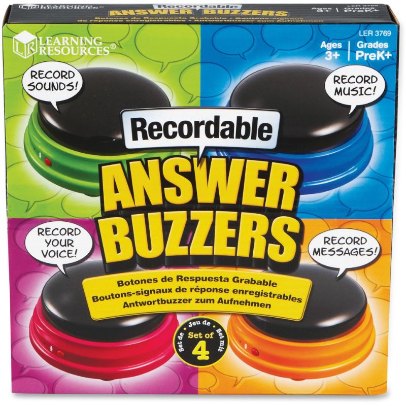Photo 1 of Learning Resources Recordable Answer Buzzers (Set of 4)
