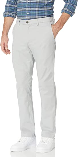 Photo 1 of Amazon Essentials Men's Slim-fit Wrinkle-Resistant Flat-Front Chino Pant SIZE 34WX32L 