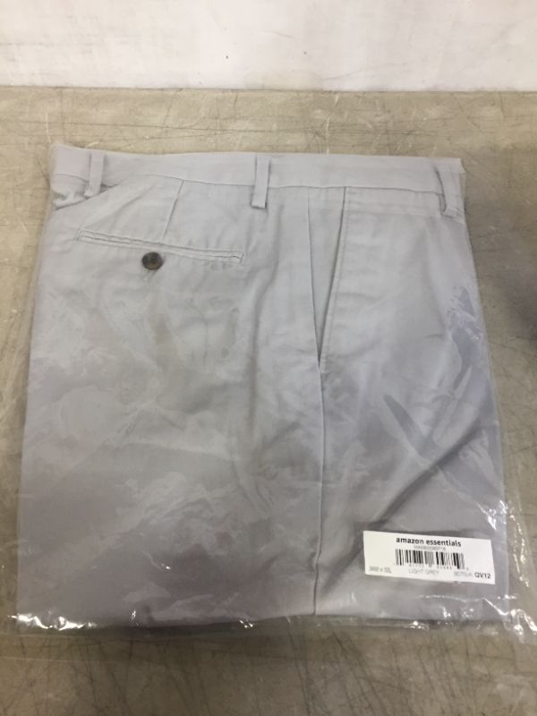 Photo 2 of Amazon Essentials Men's Slim-fit Wrinkle-Resistant Flat-Front Chino Pant SIZE 34WX32L 