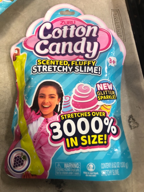 Photo 1 of Oosh Slime Scented Fluffy, Soft and Stretchy Slime, Non-Stick Cotton Candy Slime for Kids - Purple Grape
