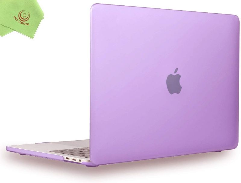 Photo 1 of UESWILL Compatible with MacBook Pro 13 inch Case 2019 2018 2017 2016 Release A2159 A1989 A1706 A1708, Matte Hard Shell Cover & Microfibre Cleaning Cloth, Purple
2 COUNT 