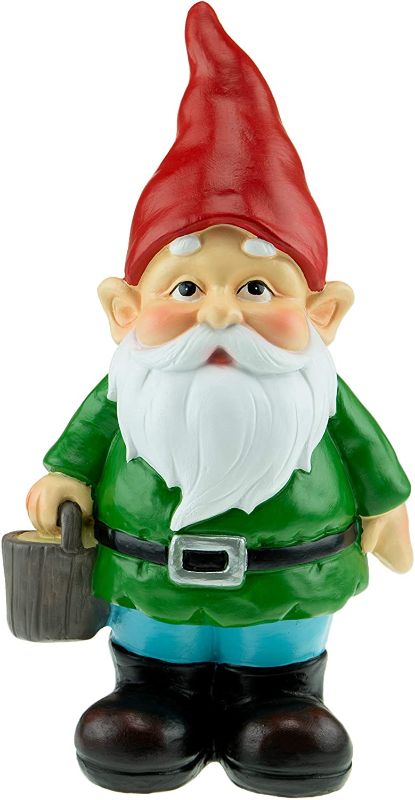 Photo 1 of Clever Creations Garden Gnome - Funny Lawn Decoration - Decor for Home, Garden, or Office
