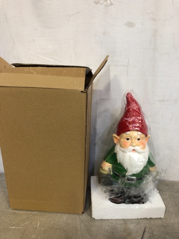 Photo 2 of Clever Creations Garden Gnome - Funny Lawn Decoration - Decor for Home, Garden, or Office
