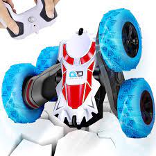 Photo 1 of AMENON Remote Control Stunt Car, 360°Rotating Double-sided Stunt Hobby RC Cars 2.4GHz 4WD High Speed Rechargeable RC Trucks for Boys Girls, Kids Toys Car Vehicles Holiday Easter Gift
