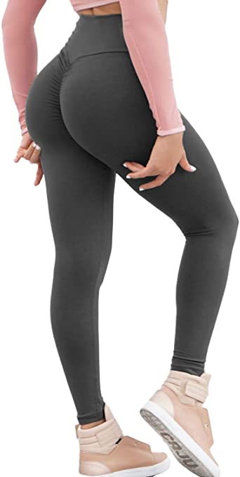 Photo 1 of KIWI RATA Women Scrunch Butt Yoga Pants High Waist Sport Workout Leggings Trousers Tummy Control Tights XL BLACK
