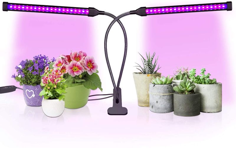 Photo 1 of Sondiko Grow Light, Auto On&Off Every Day Full Spectrum Grow Lamp with 3/9/12H Timer, Adjustable Gooseneck 10 Dimmable Levels&3 Switch Modes for Indoor Plants, Black

