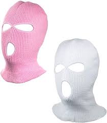 Photo 1 of Camlinbo 3 Piece 3 Hole Full Face Cover Ski Mask Double Thermal Knitted Ski Face Mask for Winter Outdoor Sports Men Women
