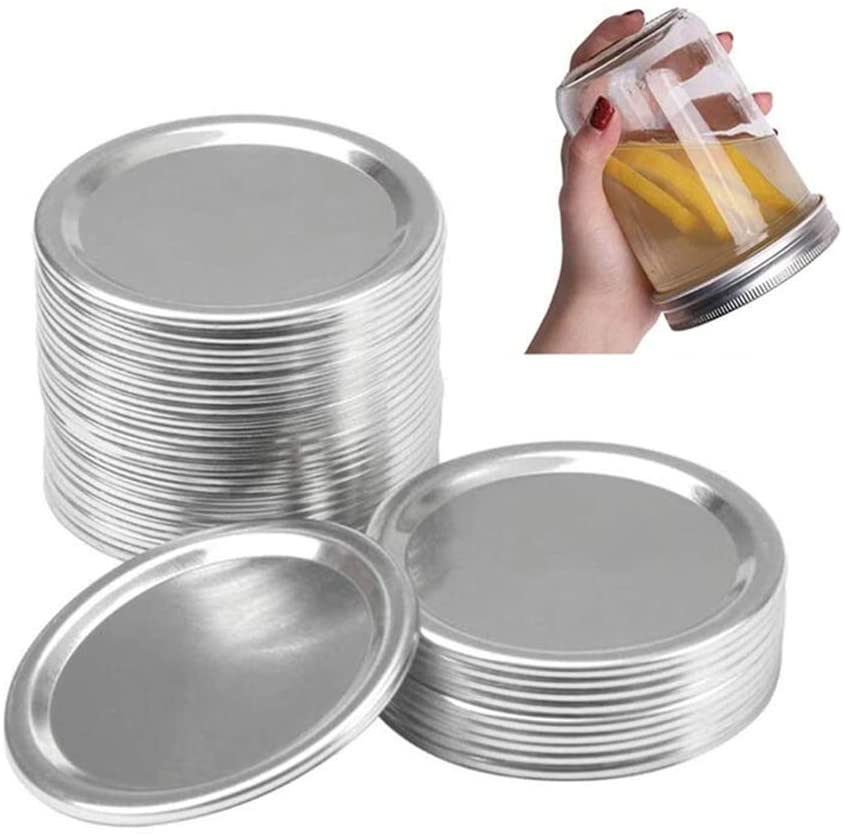 Photo 1 of 12 PCS Canning Lids Regular Mouth, Regular Mouth Mason Jar Lids, Canning Lids and Rings, Mason Jar Splits-type Lids Sealing Cover
