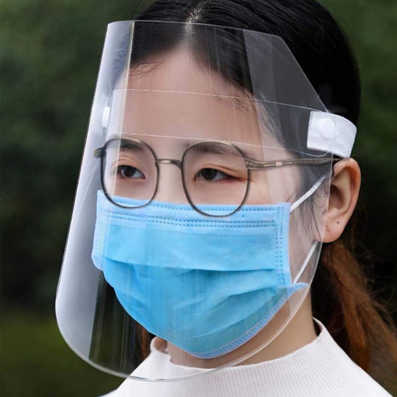 Photo 1 of 2 Pack Face Shield Protect Eyes and Face with Protective Clear Film Elastic Band
6 COUNT 