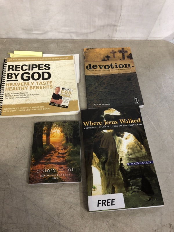 Photo 1 of 4PC LOT, MISC RELIGIOUS BOOKS, USED, SOLD AS IS 