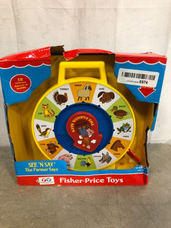 Photo 1 of Basic Fun Fisher Price Classic Toys - The Farmer Says See 'N Say - Great Pre-School Gift for Girls and Boys, multi
