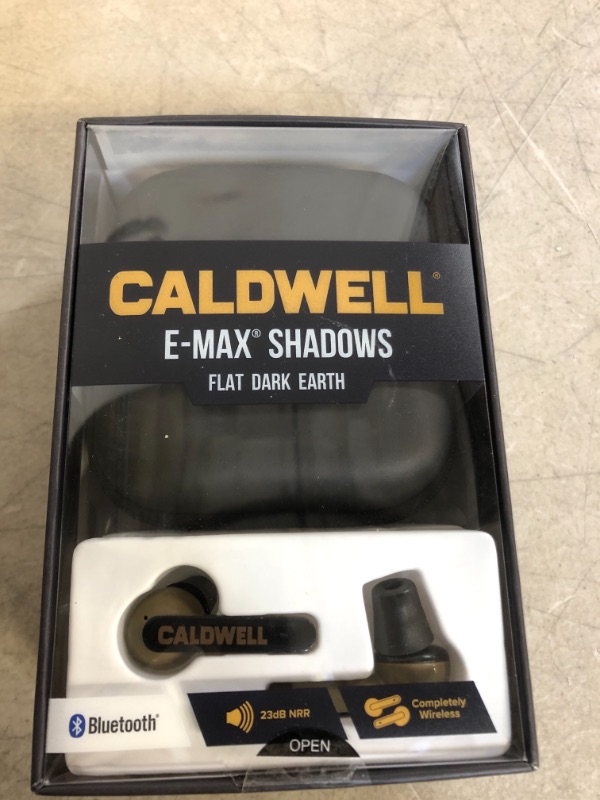 Photo 2 of Caldwell E-MAX Shadows 23 NRR - Electronic Hearing Protection with Bluetooth Connectivity for Shooting, Hunting, and Range
