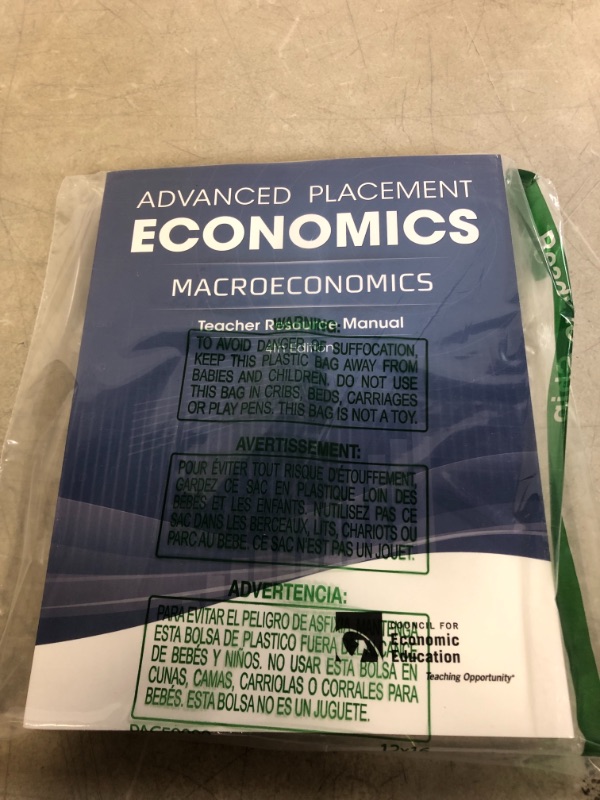 Photo 2 of Advanced Placement Economics - Macroeconomics: Teacher Resource Manual 4th Edition
