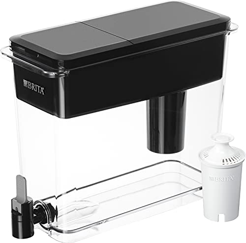 Photo 1 of Brita Extra Large 18 Cup Filtered Water Dispenser with 1 Standard Filter, Made Without BPA, UltraMax, Black
