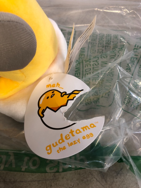 Photo 3 of GUND Gudetama with Sunglasses and Headphones Lazy Egg Sanrio Plush, Yellow, 5”
