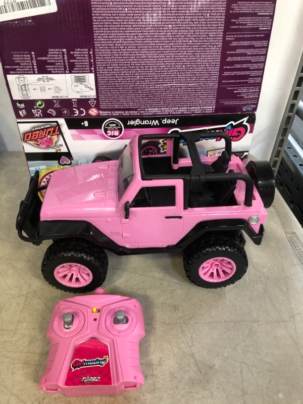 Photo 2 of Jada Toys GIRLMAZING Big Foot Jeep R/C Vehicle (1:16 Scale), Pink
