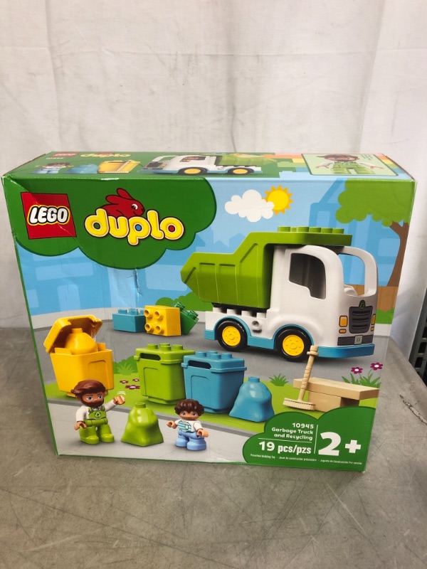 Photo 2 of LEGO DUPLO Town Garbage Truck and Recycling 10945 Educational Building Toy; Recycling Truck for Toddlers and Kids; New 2021 (19 Pieces)
