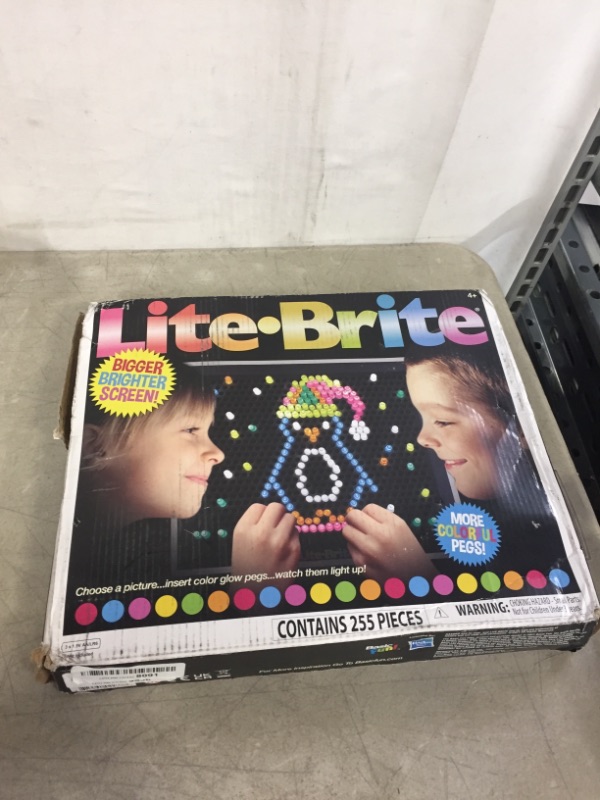 Photo 2 of Lite Brite Basic Fun Ultimate Value Retro Toy, Bigger and Brighter Screen, More Pegs and Templates, Storage Pouch, Gift for Girls and Boys, Ages 4+ (Amazon Exclusive) , Black
