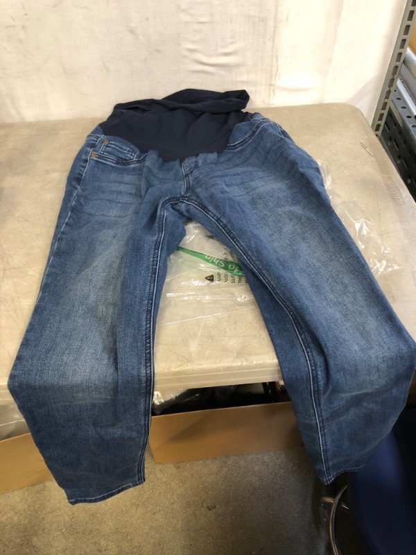 Photo 1 of indigo blue maternity jeans, SIZE M 