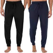 Photo 1 of Fruit of the Loom mens Jersey Knit Jogger Sleep Pant (1 and 2 Packs)
SIZE 2XL 
