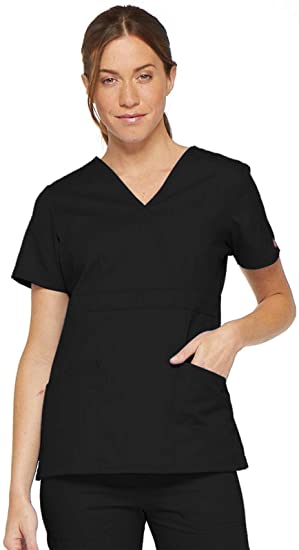 Photo 1 of Dickies Women's EDS Signature Mock Wrap Top with Multiple Instrument Loop
SIZE M