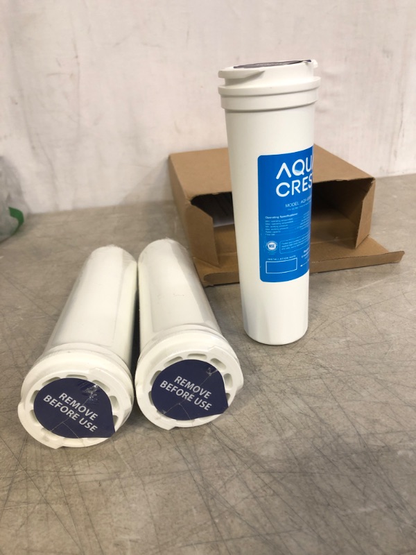 Photo 2 of AQUACREST 836848 Refrigerator Water Filter, Replacement for Fisher & Paykel 836848, 862285, 862284, Pack of 3
