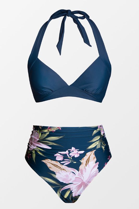 Photo 1 of CUPSHE TWO PIECE SWIMWEAR, HIGH WAISTED, TEAL, SIZE XL