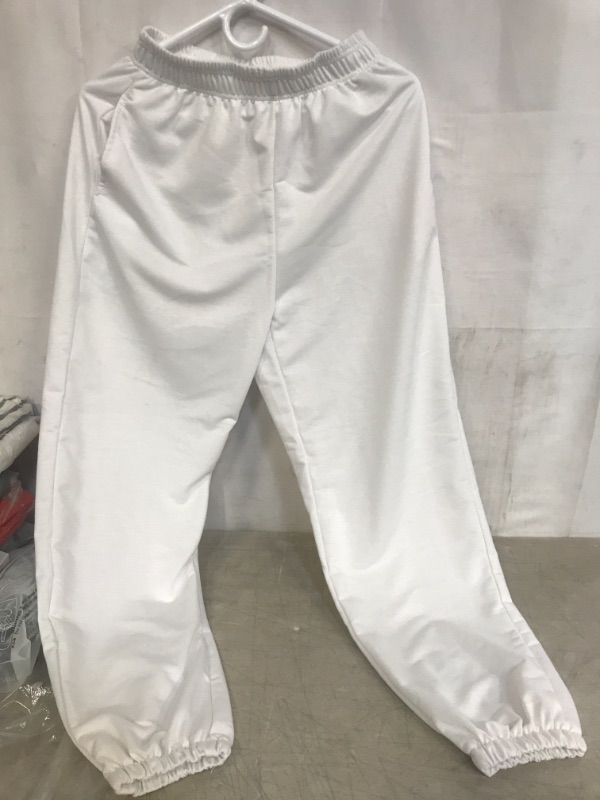 Photo 1 of WOMEN'S WHITE JOGGERS, SIZE S 