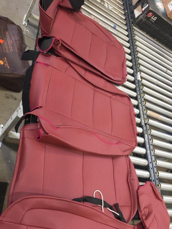 Photo 4 of 10 piece burgundy truck/large suv car seat covers, unknown make/model