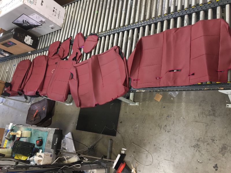 Photo 2 of 10 piece burgundy truck/large suv car seat covers, unknown make/model