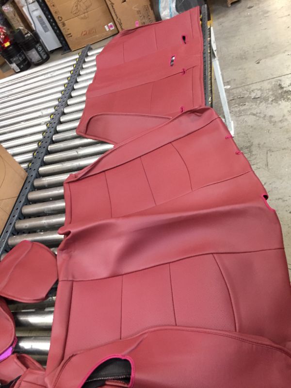 Photo 3 of 10 piece burgundy truck/large suv car seat covers, unknown make/model