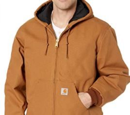 Photo 1 of Carhartt Men's Loose Fit Firm Duck Insulated Flannel-Lined Active Jacket (Big & Tall)
