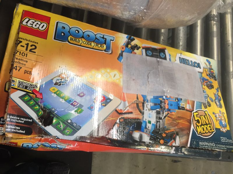 Photo 1 of LEGO Boost Creative Toolbox 17101 Fun Robot Building Set and Educational Coding Kit for Kids, Award-Winning STEM Learning Toy (847 Pieces) Frustration-Free Packaging