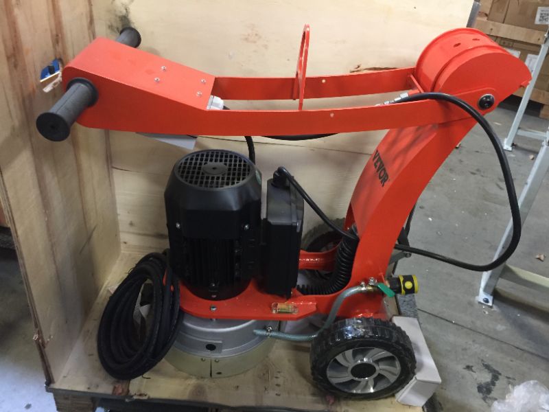 Photo 2 of Vevor Concrete Floor Grinder 10" Walk-behind Polisher 1.5hp Adjustable Machine