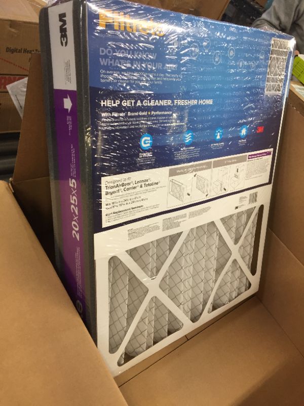 Photo 2 of 3M Filtrete Ultra Allergen Healthy Living Deep Pleat Furnace Filter