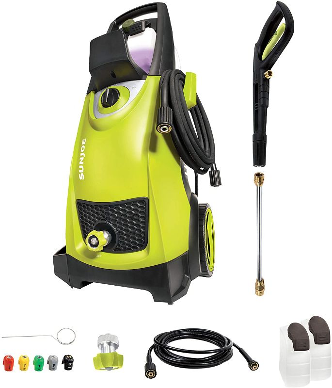Photo 1 of Sun Joe SPX3000 2030 Max PSI 1.76 GPM 14.5-Amp Electric High Pressure Washer, Cleans Cars/Fences/Patios
