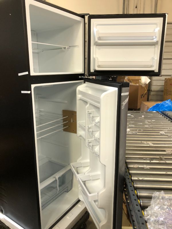 Photo 3 of Galanz 12 Cu Ft Top Freezer Refrigerator, Frost Free, Stainless Look