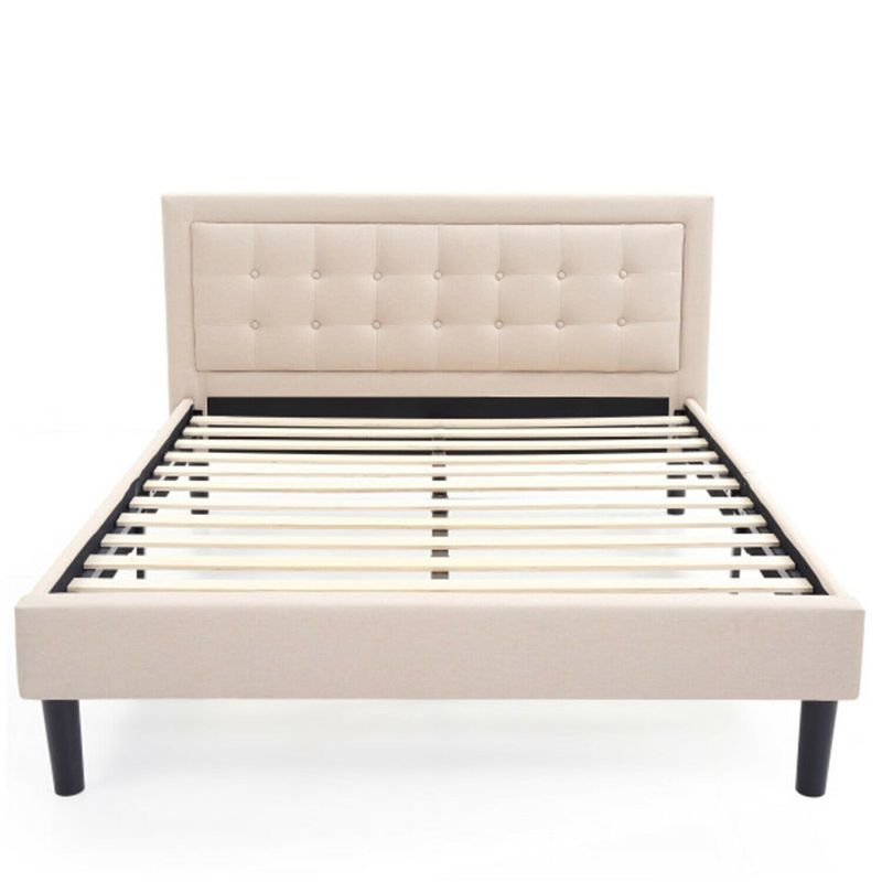 Photo 1 of Classic Brands Mornington Compact Platform Bed Frame, Queen, Linen
