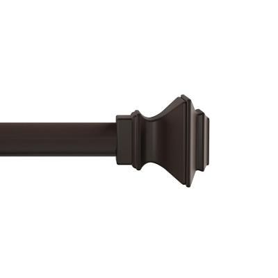 Photo 1 of 1-Inch Curtain Rod- Decorative Modern Square Finials & Hardware-
