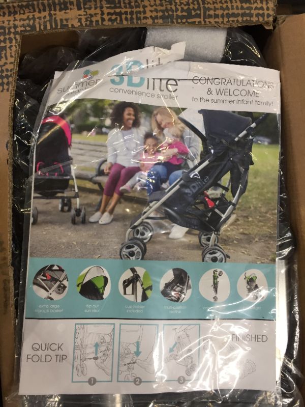 Photo 4 of Summer Infant 3D Lite Convenience Stroller - Black