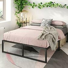 Photo 1 of 14 Inch Metal Platform Bed Frame Steel Slat Support Storage Space Twin Size