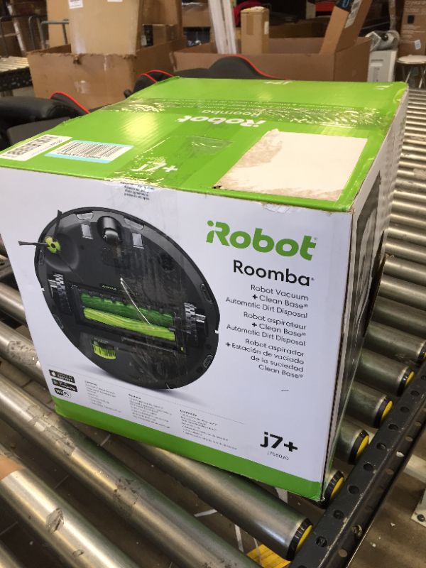 Photo 1 of iRobot Roomba j7+ Wi-Fi Connected Self-Emptying Robot Vacuum with Obstacle Avoid

