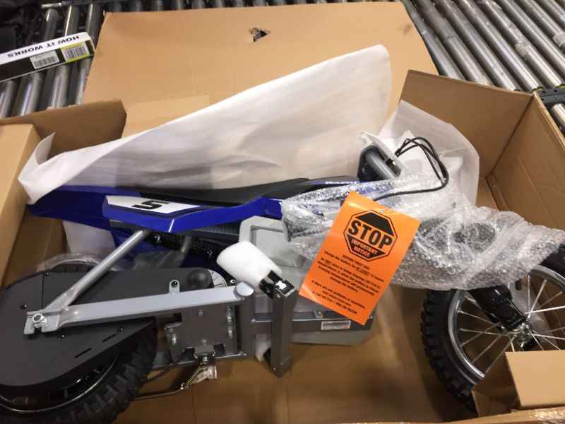 Photo 2 of Razor - Dirt Rocket MX350 Electric Bike - Blue