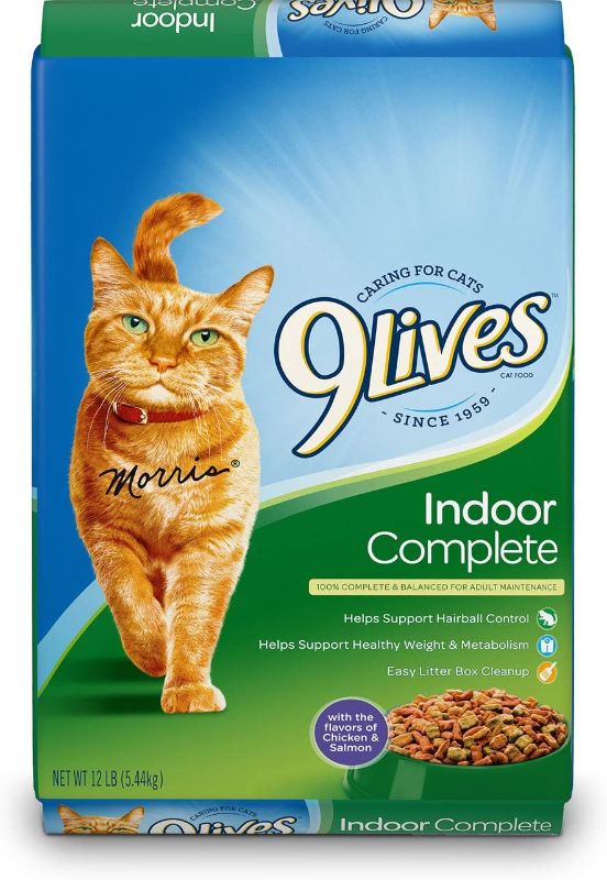 Photo 1 of 9Lives Indoor Complete Dry Cat Food, 12 Pound Bag EXp 11/11/21