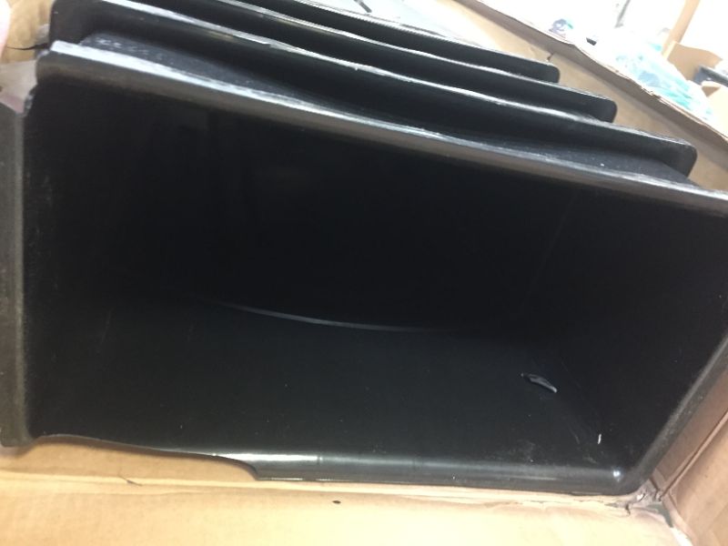 Photo 3 of 4 PACK BLACK TRASHCANS 