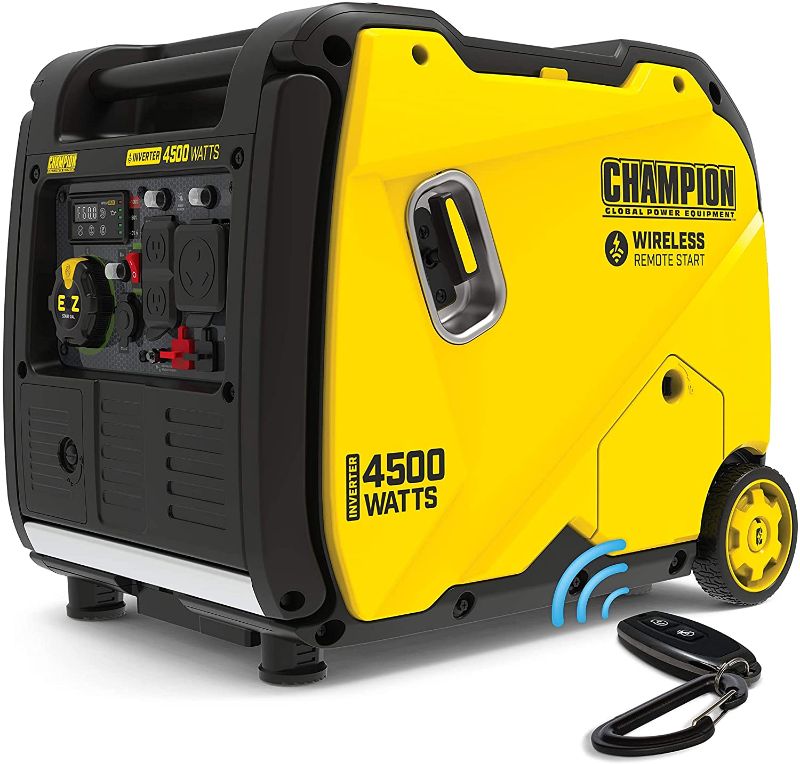 Photo 1 of Champion Power Equipment 200987 4500-Watt RV Ready Portable Inverter Generator, Wireless Remote Start
