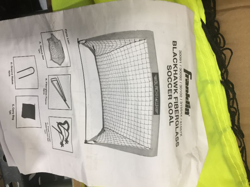 Photo 1 of Franklin Sports Blackhawk Backyard Soccer Goal - Portable Kids Soccer Net - Pop Up Folding Indoor + Outdoor Goals - 4' x 3' - Pink
