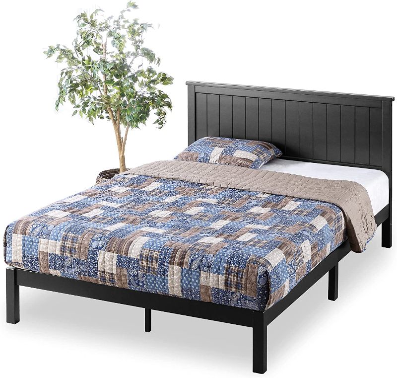 Photo 1 of Zinus Full size Santiago Wood Cottage Style Platform Bed with Headboard / No Box Spring Needed / Wood Slat Support
(( OPEN BOX ))