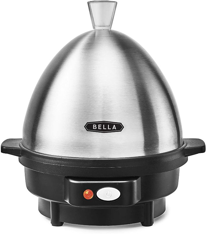 Photo 1 of BELLA Rapid 7 Capacity Electric Egg Cooker for Hard Boiled, Poached, Scrambled or Omelets with with Auto Shut Off Feature, One Size, Stainless Steel